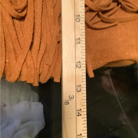 Frye and Co. Phoebe fringed leather suede boho bucket drawstring western bag - Picture 12 of 16